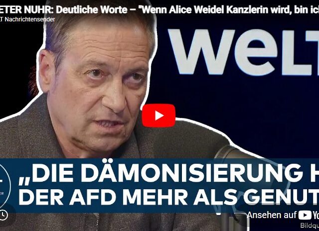 DIETER NUHR: Deutliche Worte – „Wenn Alice Weidel Kanzlerin wird, bin ich weg!“ | 🔵 WELT TALK SPEZIAL