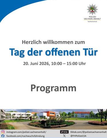 Tag der offenen Tür der Fachhochschule Polizei Sachsen-Anhalt