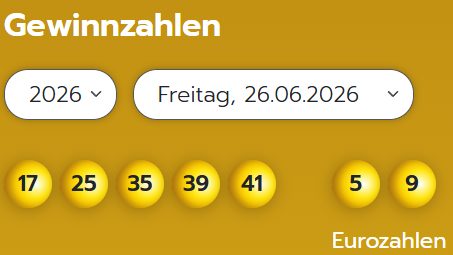 Eurojackpot in Deutschland geknackt / Nordrhein-Westfale gewinnt rund 87 Millionen Euro