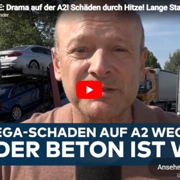 HITZEWELLE: Drama auf der A2! Schäden durch Hitze! Lange Staus auf Autobahn wegen Sperrungen