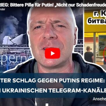 UKRAINE-KRIEG: Bittere Pille für Putin! „Nicht nur Schadenfreude, auch eine durchdachte Aktion!“