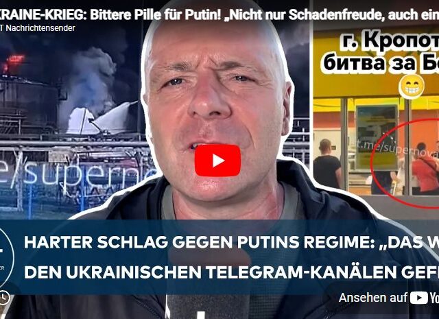 UKRAINE-KRIEG: Bittere Pille für Putin! „Nicht nur Schadenfreude, auch eine durchdachte Aktion!“