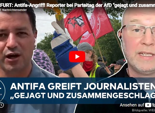 ERFURT: Antifa-Angriff! Reporter bei Parteitag der AfD „gejagt und zusammengeschlagen“