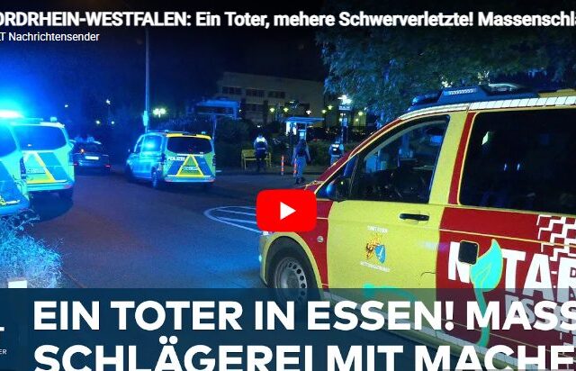 NORDRHEIN-WESTFALEN: Ein Toter, mehere Schwerverletzte! Massenschlägerei in Essen