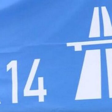 A14 bei Halle gesperrt