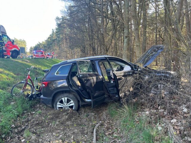 Verkehrsunfall auf der Bundesstraße 189 mit vier beteiligten Fahrzeugen