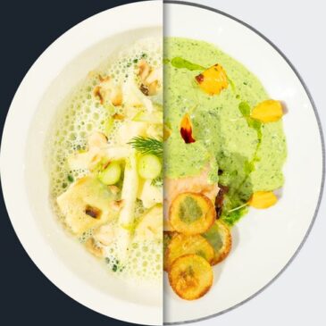 Die Küchenschlacht: Agnolotti mit Bärlauchsauce vs Konfierter Saibling vom 13. April 2026