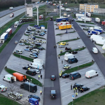 Großkontrolle an der A2 – erstmalig in doppelter Ausführung