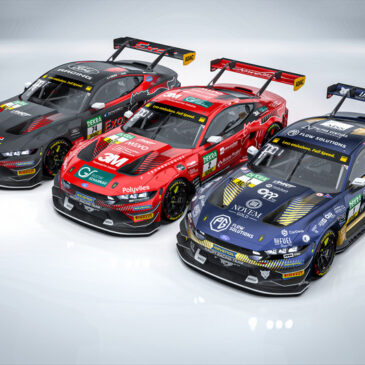 ADAC GT Masters: HRT enthüllt Design der drei Ford Mustang GT3 für die Saison 2026