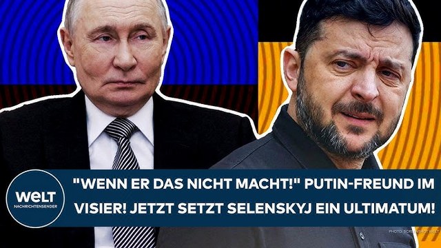 UKRAINE-KRIEG: „Wenn er das nicht macht!“ Jetzt setzt Selenskyj einem Putin-Freund Ultimatum!