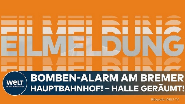 Bomben-Alarm am Bremer Hauptbahnhof! Halle geräum! – Zugchaos im Norden!