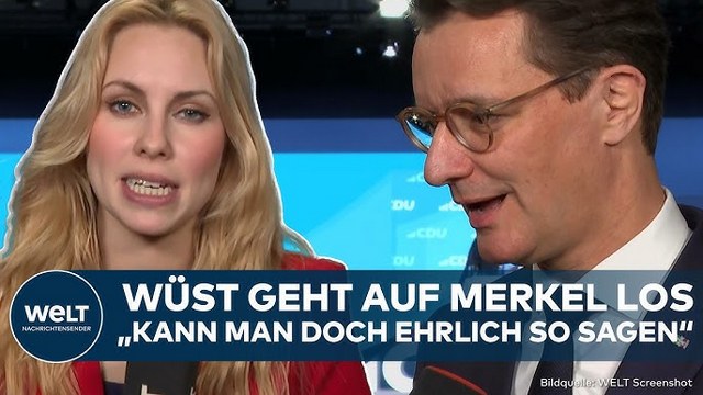 CDU-PARTEITAG: Paukenschlag! Kritik an Merkel! Konfrontation? Wüst macht klare Ansage zu Merz