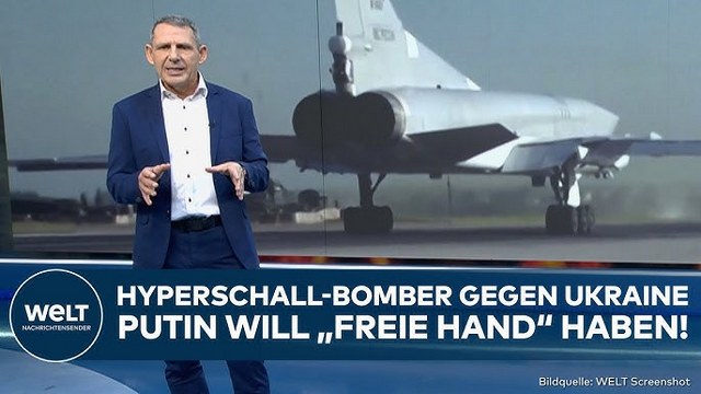 UKRAINE-KRIEG: Putin setzt Hyperschall-Bomber ein! Perfide Strategie von Russland gegen Abwehr