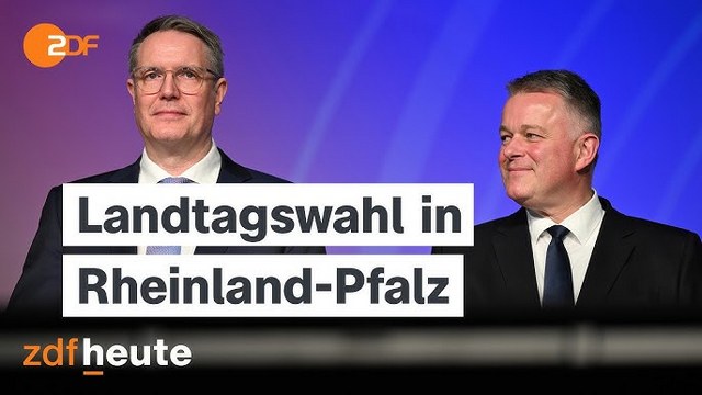 Ab 17:45 Uhr 🔵 ZDFheute Live: Landtagswahl in Rheinland-Pfalz