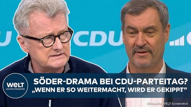 CDU-PARTEITAG: „Wirtshausrede!“ Knallharte Abrechnung mit Söder! Jörges erwartet Wechsel in CSU