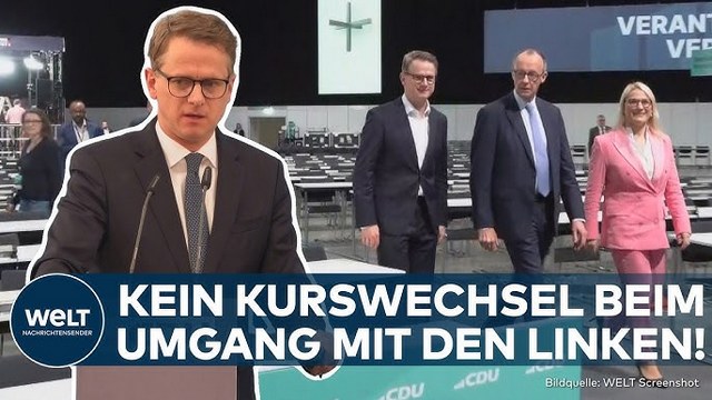 CDU SCHLIESST ZUSAMMENARBEIT MIT LINKEN AUS: Linnemann bleibt hart – Antisemitismus großes Problem!