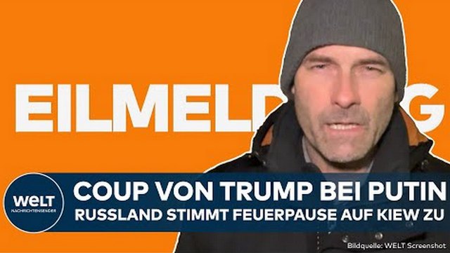 UKRAINE-KRIEG: Überraschung nach Dialog von Trump und Putin! Russland stimmt Feuerpause auf Kiew zu