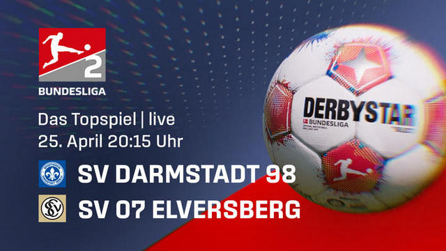 Topspiel 2. Bundesliga: Darmstadt 98 – SV Elversberg (NITRO  20:15 – 23:00 Uhr)