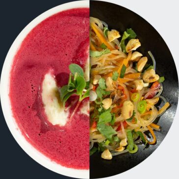 Die Küchenschlacht: Rote-Bete-Suppe vs. Bunter Glasnudelsalat vom 24. März 2026