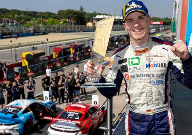 Porsche Sixt Carrera Cup Deutschland, 2. Lauf, Imola (Italien): Doppelsieg für den Deutschen Theo Oeverhaus mit ID Racing