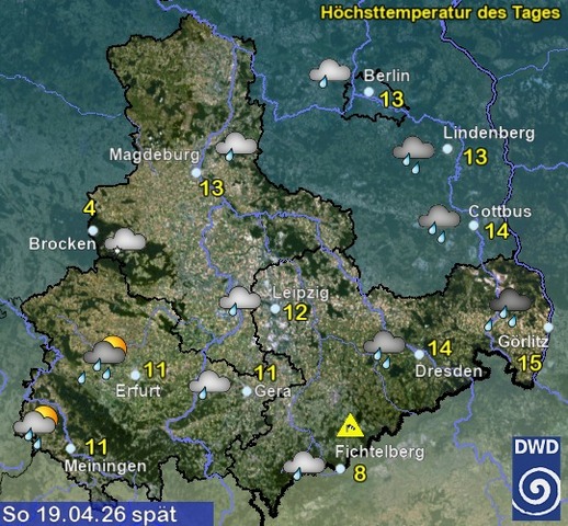 Sachsen-Anhalt Wetter am Sonntag